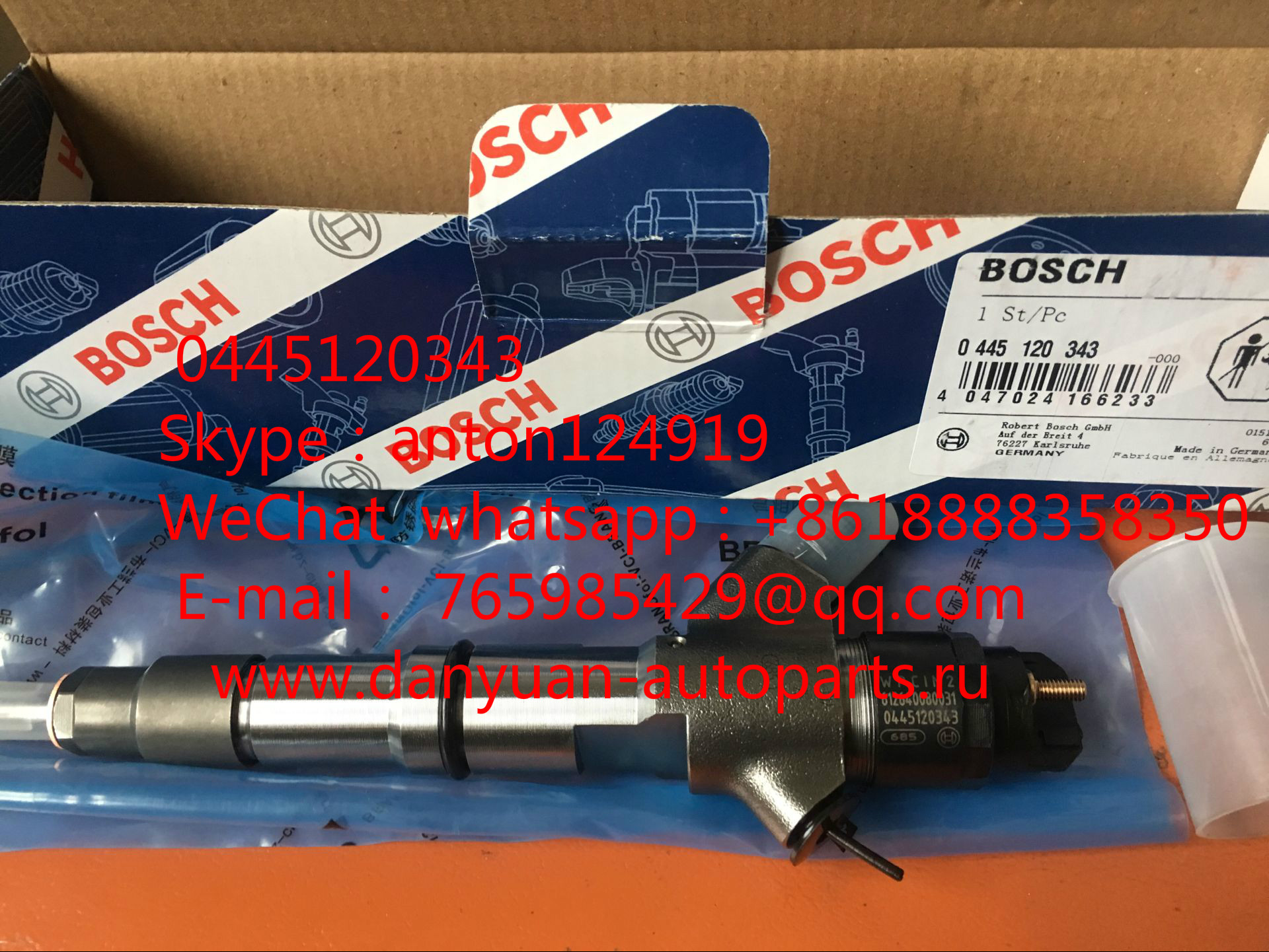 Bosch 0445120343 / 612640080031 для двигателя Weichai WP10.336E40 (евро4)--Shaanxi WP 10 Евро-4