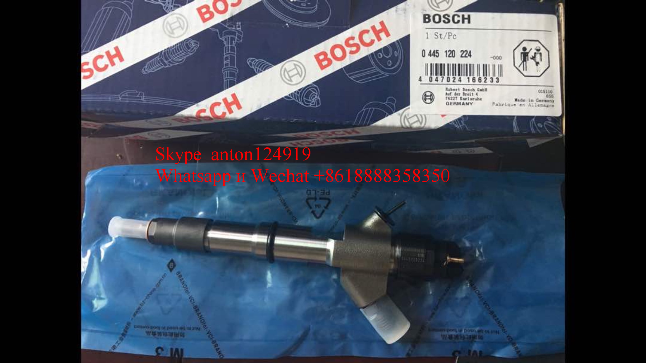 ФОРСУНКА ТОПЛИВНАЯ - BOSCH 0445120224/0445120222/0445120130  Weichai  612600080618