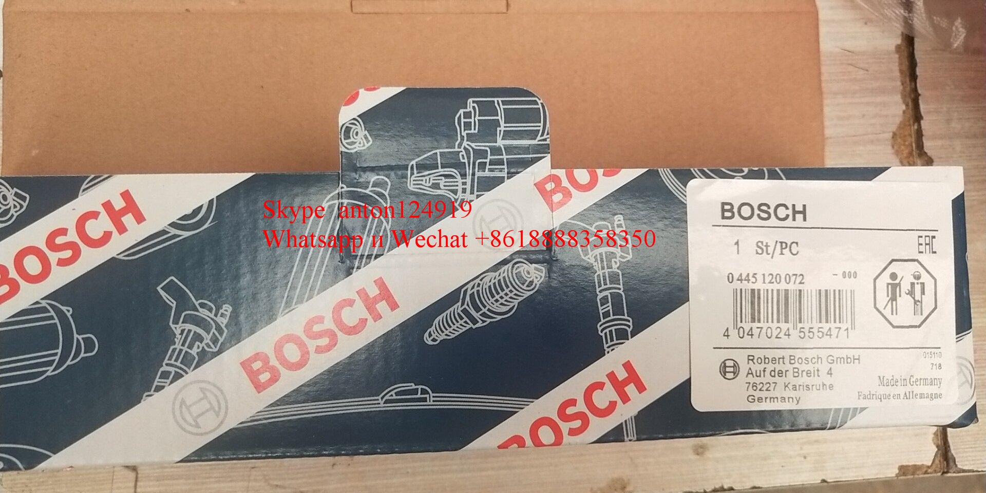 Форсунка дизельная BOSCH 0445120072,   ME225416  MITSUBISHI