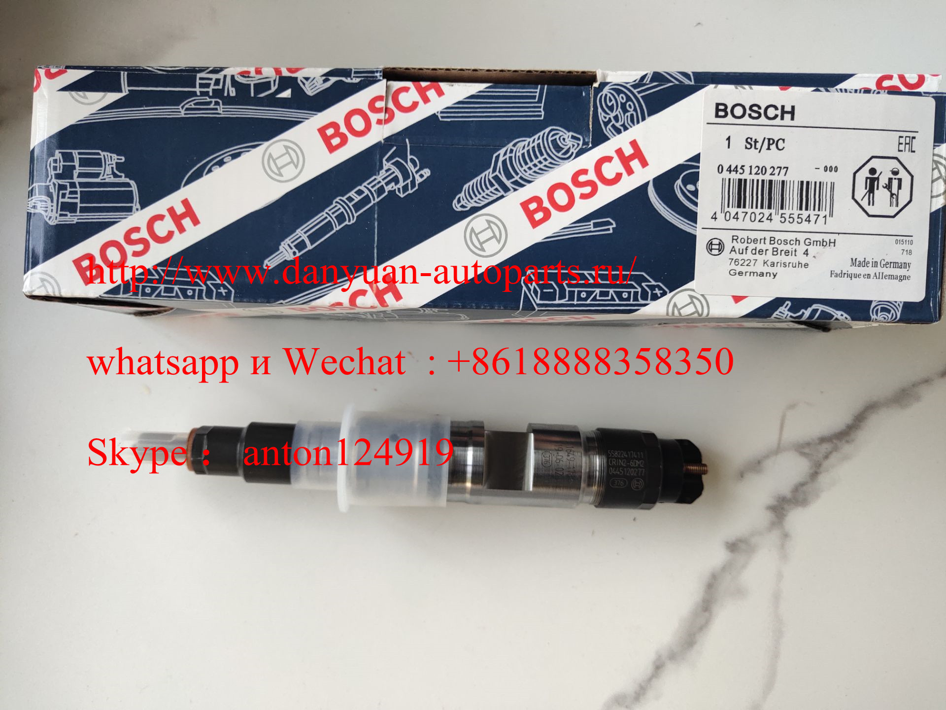 форсунка FAW CA6DM2 EU4  BOSCH 0445120277 / 1112010-M10-0000
