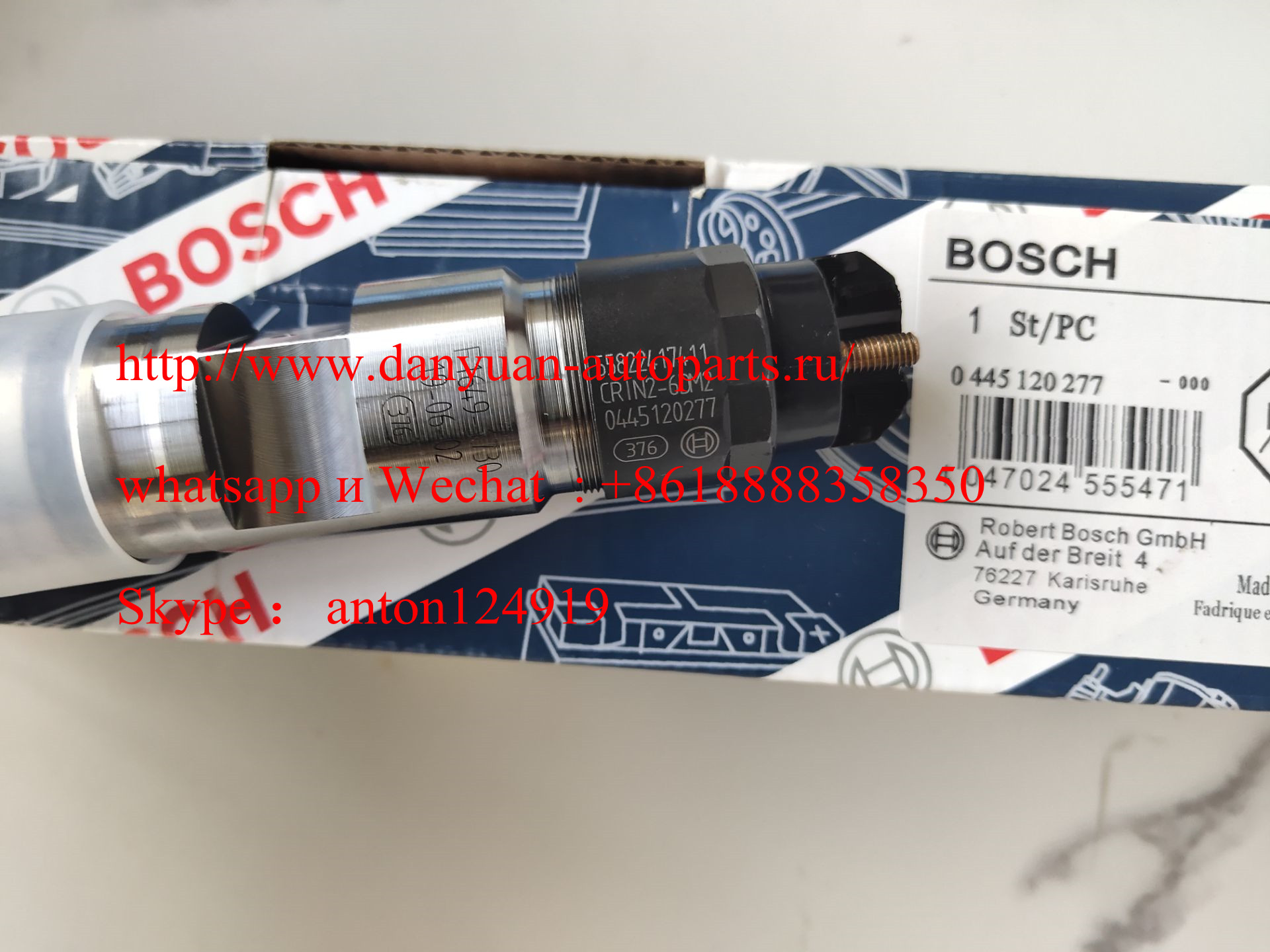 Топливная форсунка FAW CA6DM2 EU4  BOSCH 0445120277 / 1112010-M10-0000