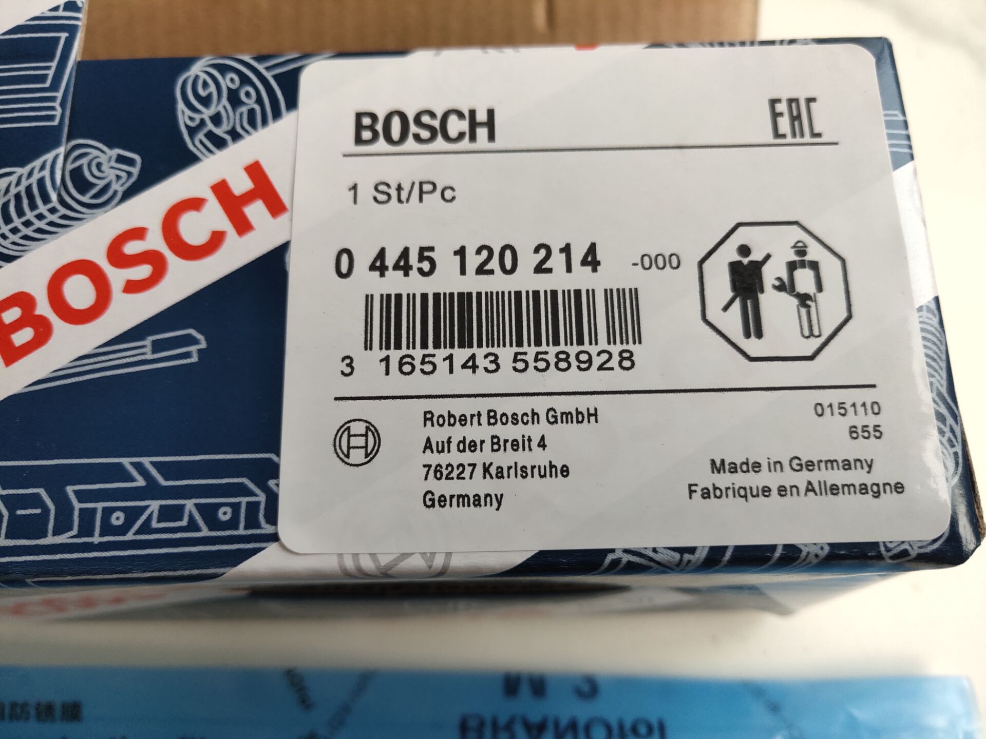 ФОРСУНКА 0 445 120 214 (0445120214) BOSCH WP10 ЕВРО 3