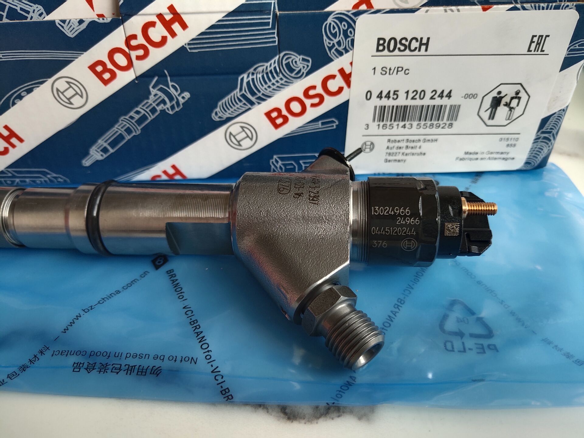 Форсунка 0445120244  0 445 120 244  / 0445120150  0 445 120 150 производства Bosch для двигателей   WP6 / WP12 Shaanxi