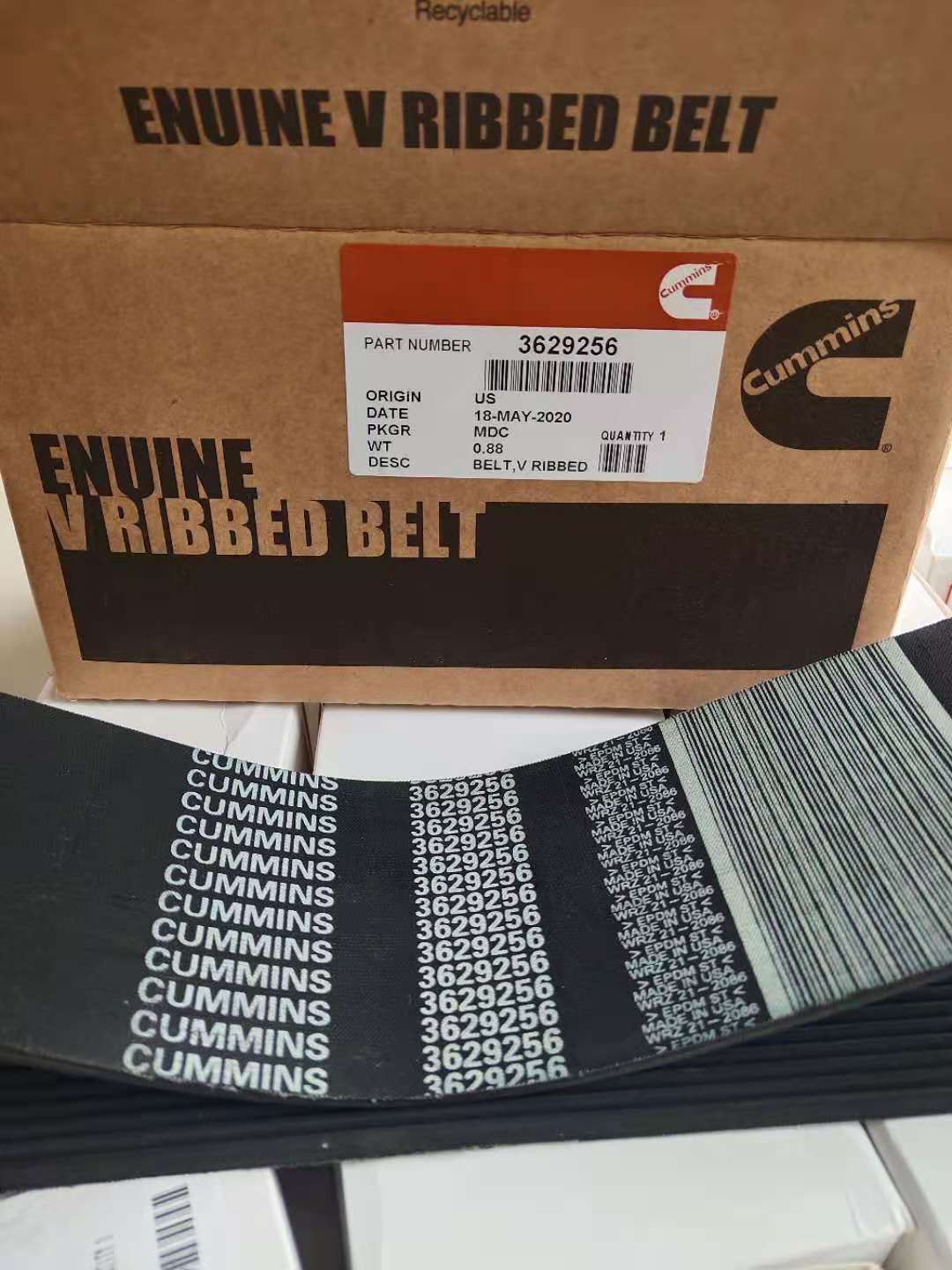 Ремень вентилятора Cummins KTA-50 3629256 3629256 для Cummins